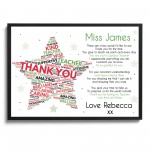 Personalised Thank You Teacher Gift STAR School Teacher TA