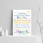 Special ThankYou Gift Poem Print Teacher Mentor Volunteer Friend