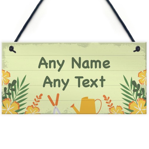 Personalised Any Name Garden Backyard Summer House Sign