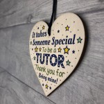 Special Tutor Mentor Teacher Gifts Thank You Wooden Heart