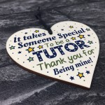 Special Tutor Mentor Teacher Gifts Thank You Wooden Heart