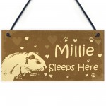 Guinea Pig Sign Personalised Beautiful Handmade Gift Sign