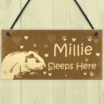 Guinea Pig Sign Personalised Beautiful Handmade Gift Sign