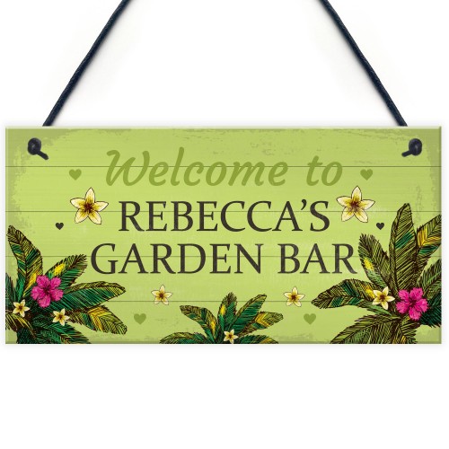 Personalised Any Name Bar Sign Garden Sign And Plaques Shed Sign