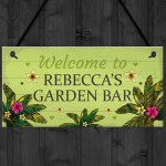 Personalised Any Name Bar Sign Garden Sign And Plaques Shed Sign