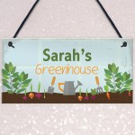 Greenhouse Sign Personalised Garden Sign Shed Sign Summer House