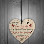 Personalised Love You Heart Special Anniversary Valentines Day