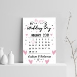 Wedding Day Gift Personalised Gift Marriage Present Heart Print