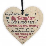 Graduation Gifts For Daughter Wooden Heart Sign Congratulations