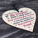 Graduation Gifts For Daughter Wooden Heart Sign Congratulations