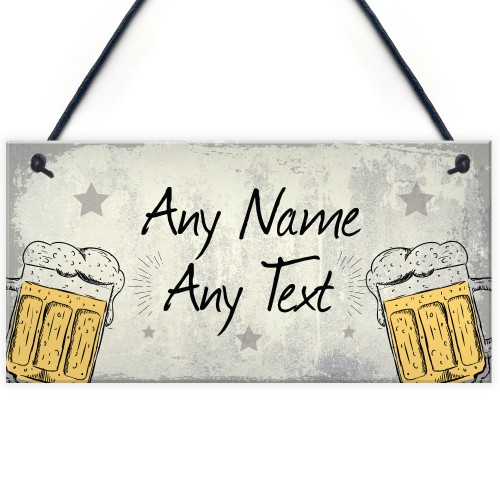 Personalised Backyard Bar Garden Plaque Alcohol Man Cave Beer