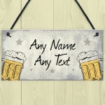 Personalised Backyard Bar Garden Plaque Alcohol Man Cave Beer