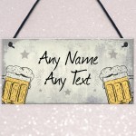 Personalised Backyard Bar Garden Plaque Alcohol Man Cave Beer