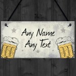 Personalised Backyard Bar Garden Plaque Alcohol Man Cave Beer