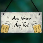 Personalised Backyard Bar Garden Plaque Alcohol Man Cave Beer