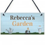 Garden Sign Personalised Hang On Summer House Garden Shed Sign