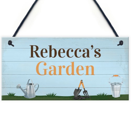 Garden Sign Personalised Hang On Summer House Garden Shed Sign