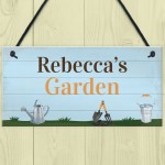 Garden Sign Personalised Hang On Summer House Garden Shed Sign