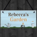 Garden Sign Personalised Hang On Summer House Garden Shed Sign