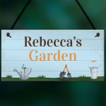 Garden Sign Personalised Hang On Summer House Garden Shed Sign