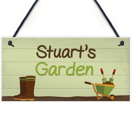 Garden Sign Personalised Shed Garage Summer House Plaque Gift