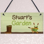 Garden Sign Personalised Shed Garage Summer House Plaque Gift