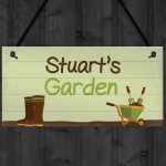 Garden Sign Personalised Shed Garage Summer House Plaque Gift