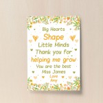 Personalised Thank You Gift Nursery Preschool Teacher Assistant 