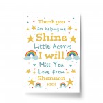 Personalised School Gift Nursery Gift Print Thank You Teacher