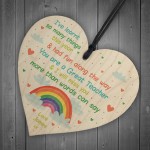 Thank You Wooden Heart Personalised Gift For Teacher Assistant