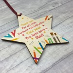 Leaving Teacher Gifts Wood Star Gifts From Teacher Assistant