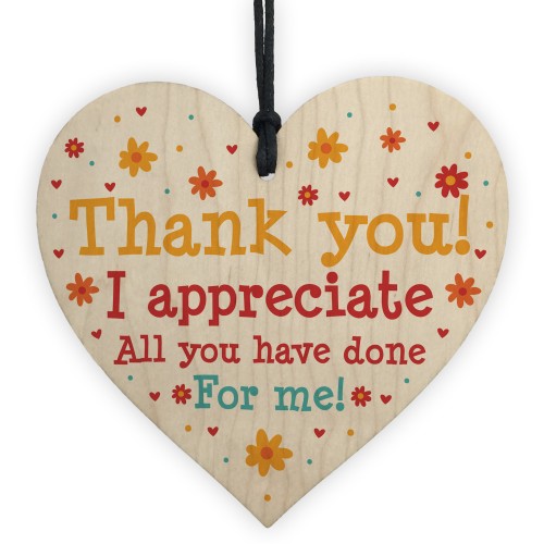 Thank You Leaving Gift For Teacher Assistant Nursery Tutor Heart