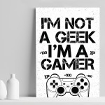 Playstation Fan Gift Funny Gaming Print For Boys Bedroom Gift