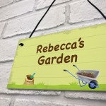 Garden Lover Gift Hanging Plaque Personalised Garden Sign Gift