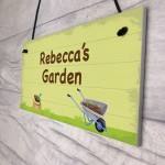 Garden Lover Gift Hanging Plaque Personalised Garden Sign Gift