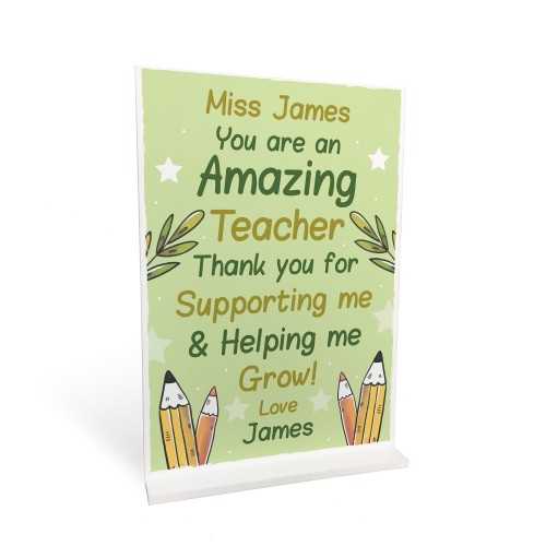 Personalised Teacher Gifts From Students Thank You For Teacher 