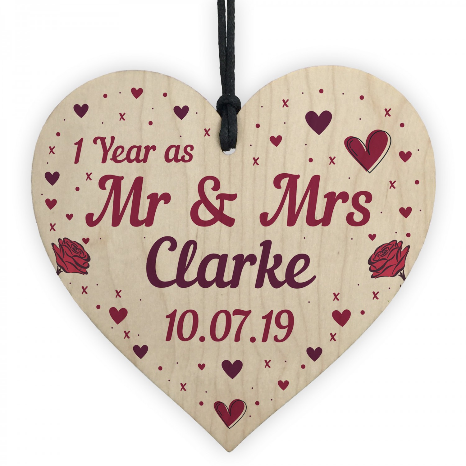 Personalised Wedding Anniversary Gift For Husband Wife Same Sex