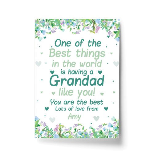 Personalised Grandad Granda Great Grandad Birthday Christmas