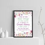 Personalised Nanny Grandma Nanny Birthday Christmas Gift Print