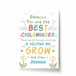 Personalised Childminder Leaving Nursery Pre School Thank You