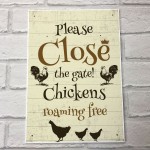 Close The Gate Sign Chicken Sign Hanging Gate Sign Chicken House