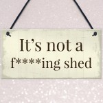 Funny Summer House Sign Not A Shed Funny Garden Sign Plaque