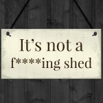 Funny Summer House Sign Not A Shed Funny Garden Sign Plaque