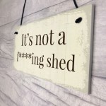 Funny Summer House Sign Not A Shed Funny Garden Sign Plaque