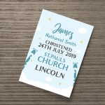 Personalised New Baby Gift Christening Details Nursery Art Print