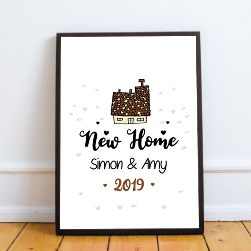 Personalised New Home Gift Moving Gift New Home Framed Print 