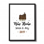 Personalised New Home Gift Moving Gift New Home Framed Print 