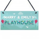 Personalised Any Name Playhouse Sign Childrens Playroom Bedroom 