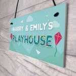 Personalised Any Name Playhouse Sign Childrens Playroom Bedroom 