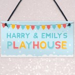 PERSONALISED Playhouse Hanging Sign Playroom Childrens Den